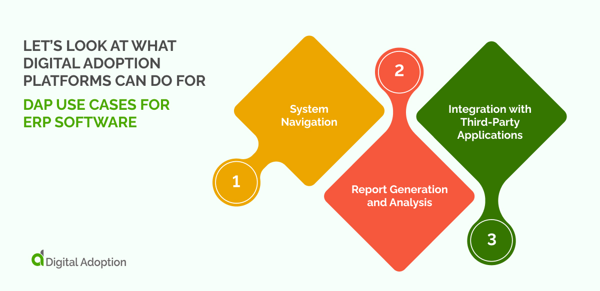 DAP use cases for ERP software