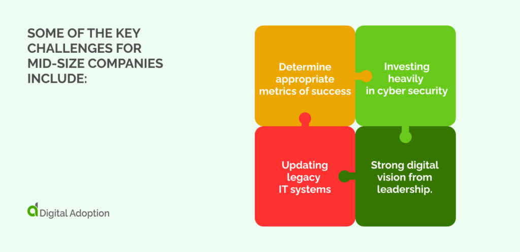 Some of the key challenges for mid-size companies include_